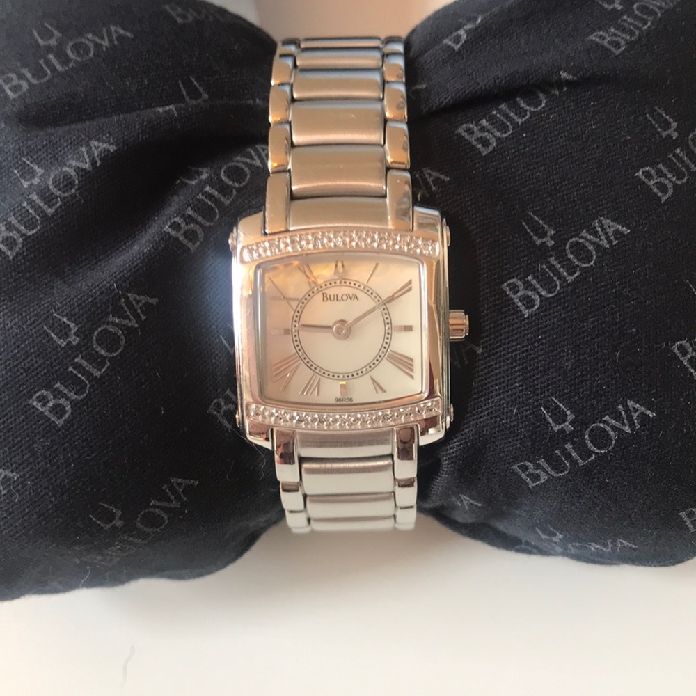 Womens Bulova silver watch